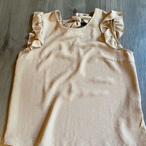 SHEIN size small tan colored blouse